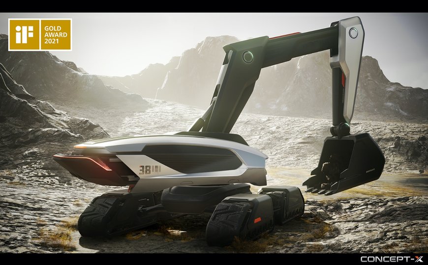 DOOSAN INFRACORE RECEIVES THE GOLD AWARD AT THE IF DESIGN AWARDS FOR ITS FUTURE-ORIENTED EXCAVATOR